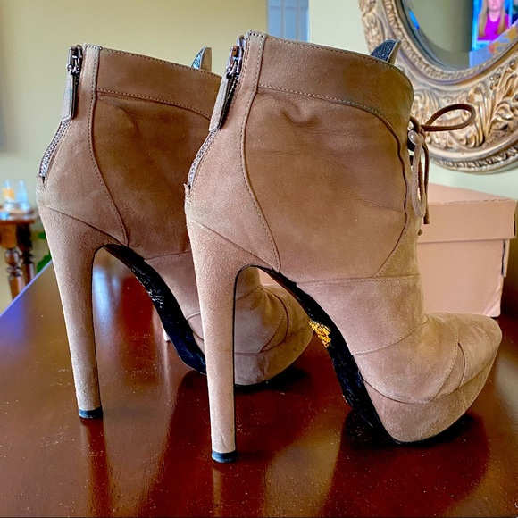 Prada Bambu suede booties Size 8 - Picture 3 of 12